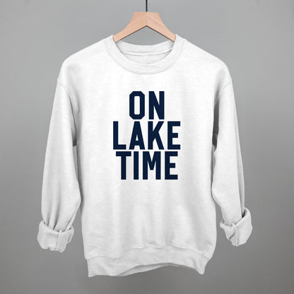 On Lake Time Block Letters