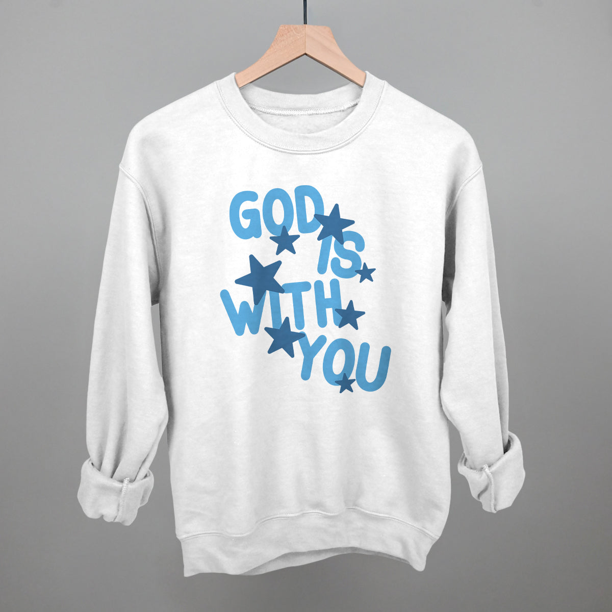 God Is With You Blue Stars