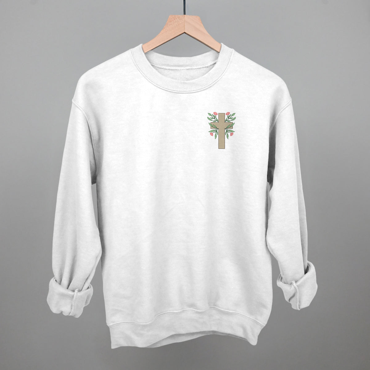 Floral Cross (Left Chest)