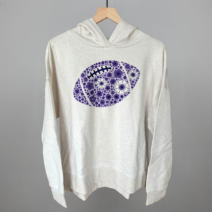 Floral Football Purple
