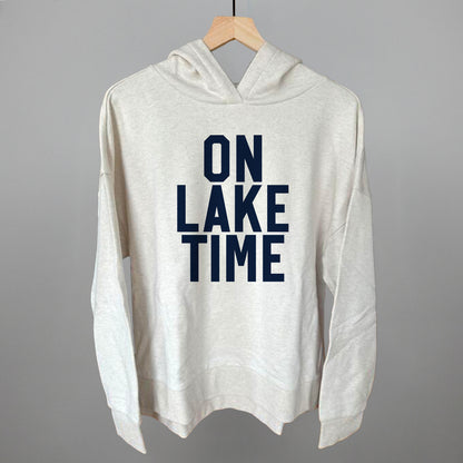 On Lake Time Block Letters