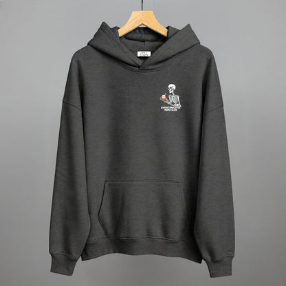 Overstimulated Moms Club (Skeleton + Coffee) (Left Chest)