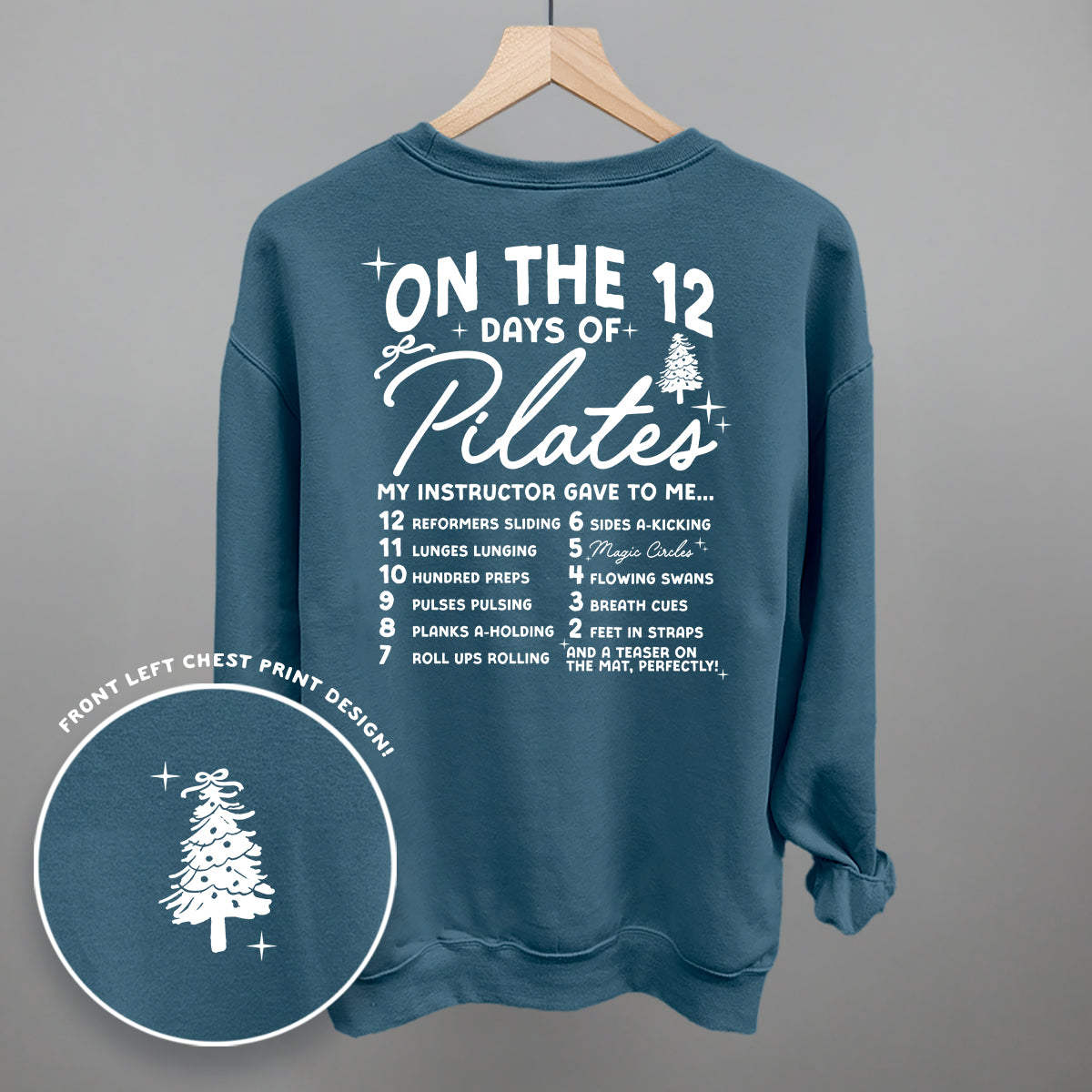 12 Days Of Pilates (Back Print)