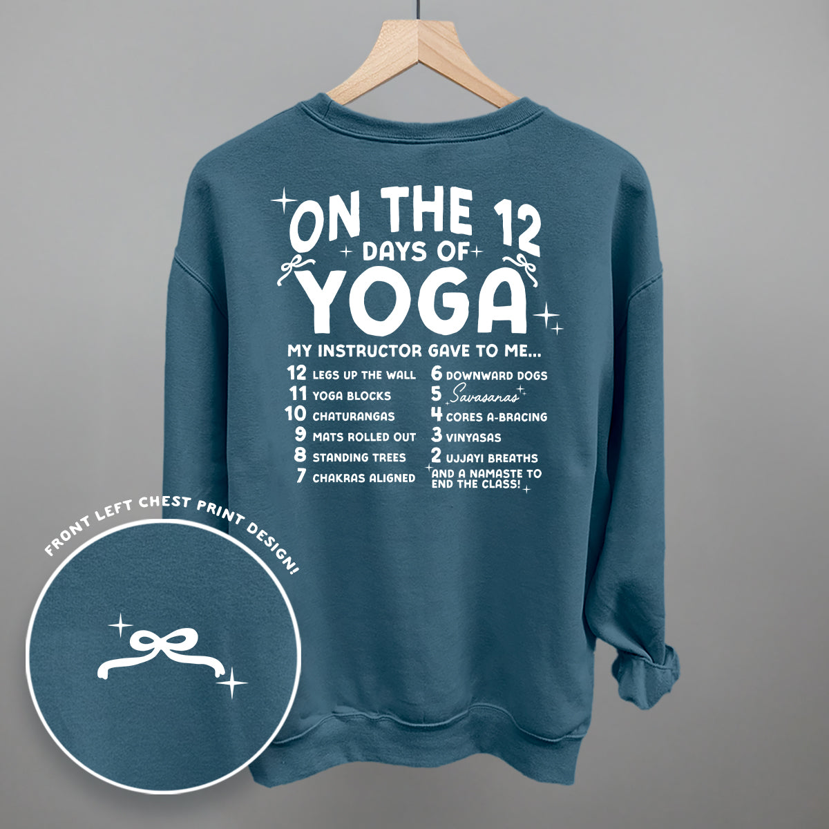 12 Days Of Yoga (Back Print)