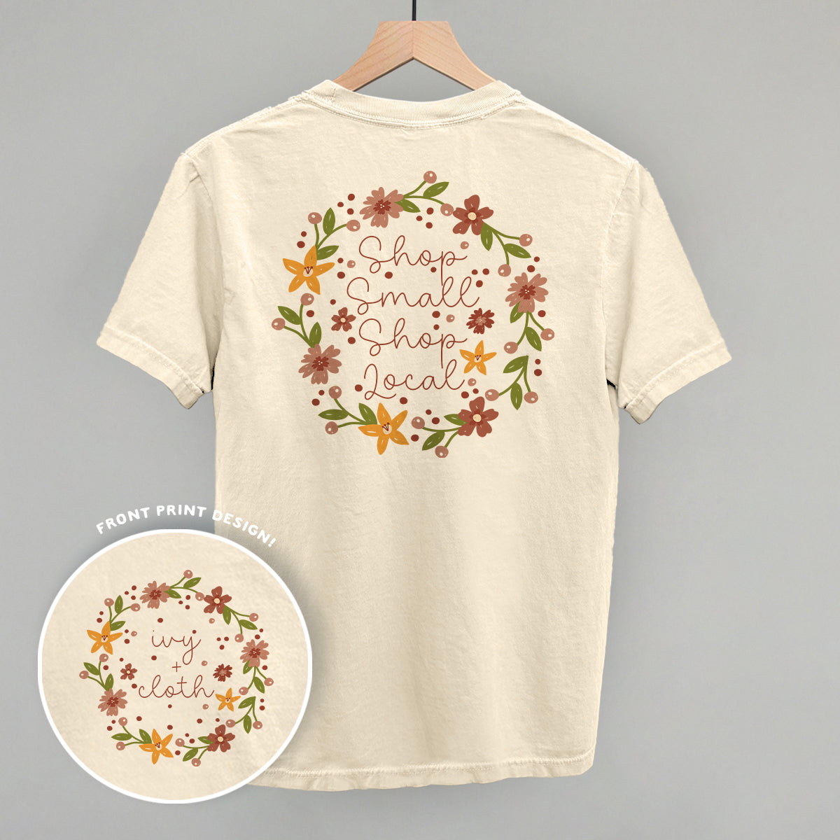 Shop Small Shop Local Back Print