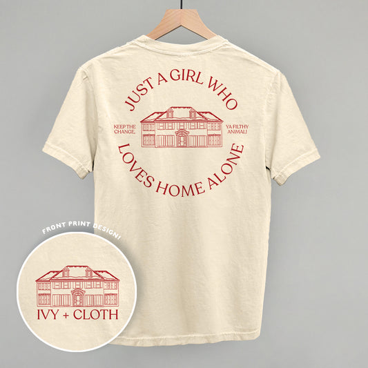 Just A Girl Who Loves Home Alone (Back Print)