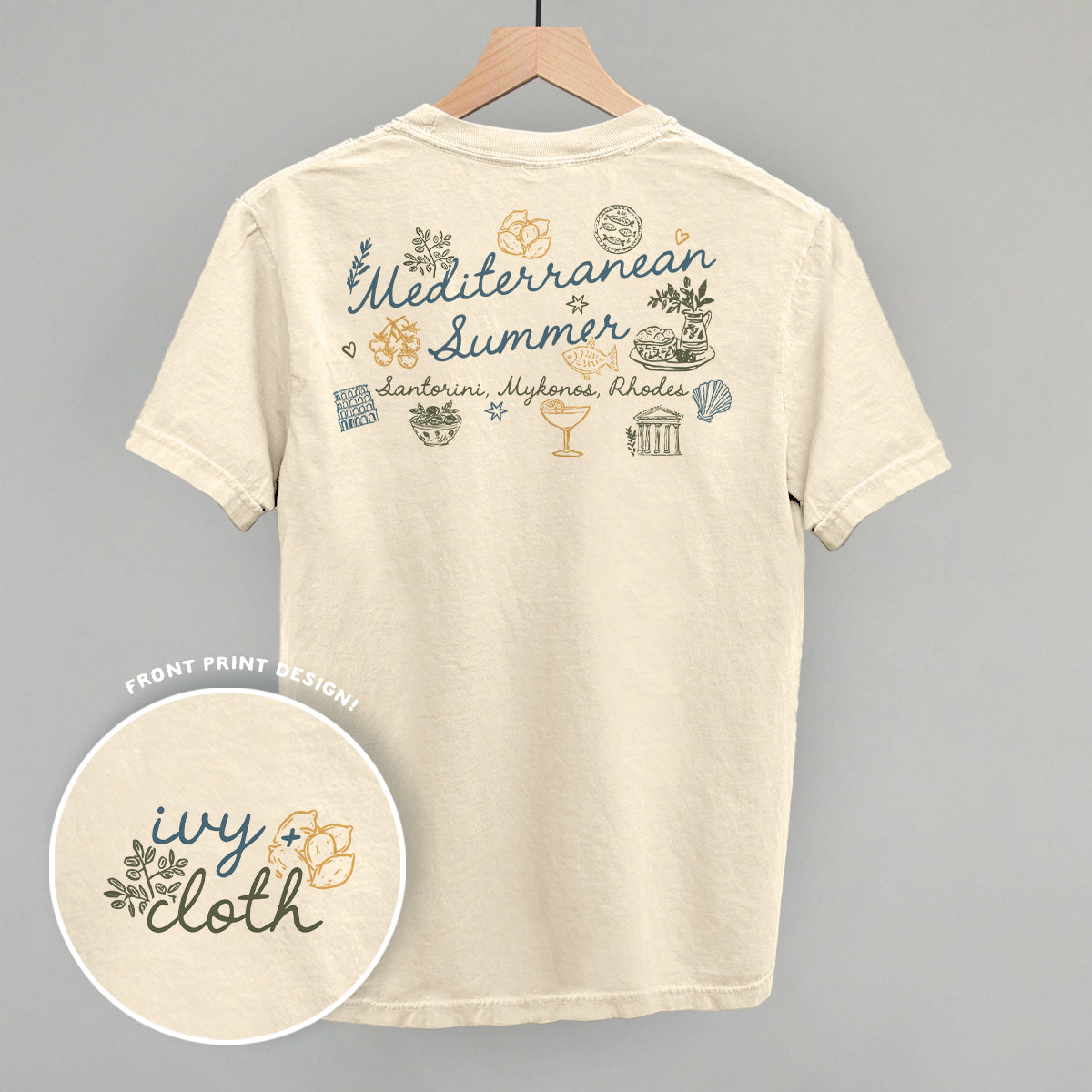 Mediterranean Summer Doodles (Back Print)