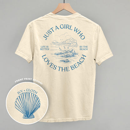 Just A Girl Who Loves The Beach (Back Print)