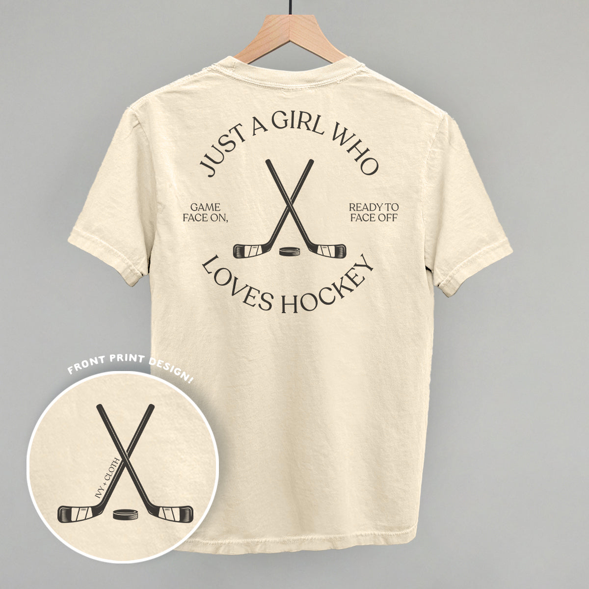 Just A Girl Who Loves Hockey (Back Print)