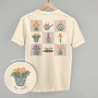 Floral Grid Doodles (Back Print)