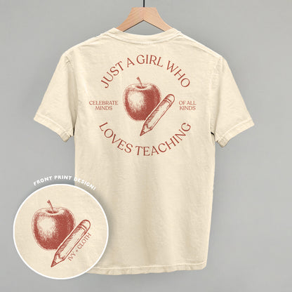Just A Girl Who Loves Teaching (Back Print)
