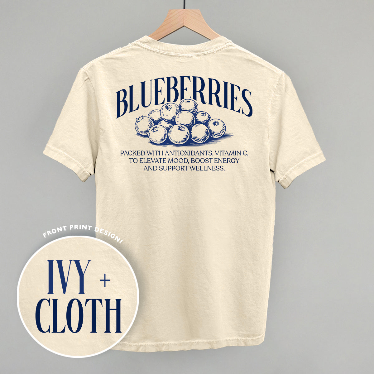Blueberry Wellness (Back Print)
