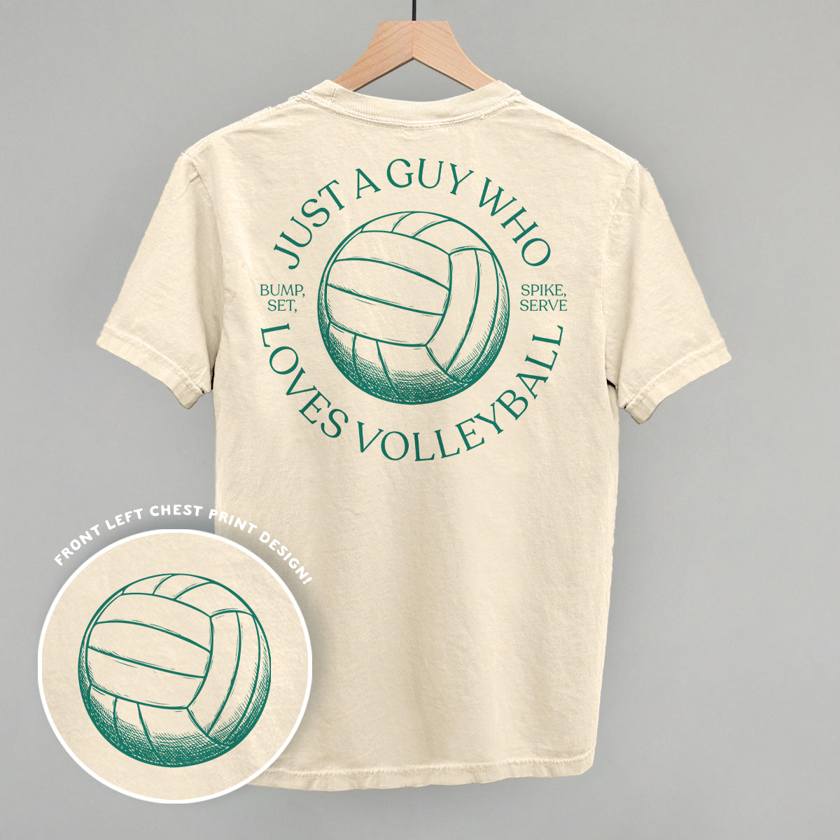 Just A Guy Who Loves Volleyball (Back Print)
