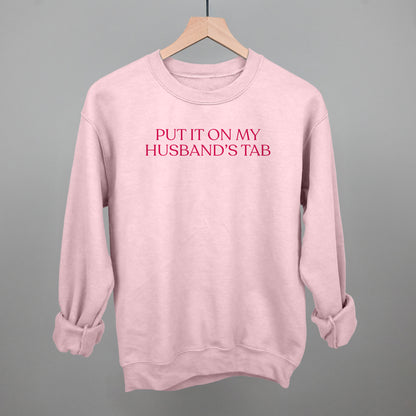 Put It On My Husband's Tab (Pink)