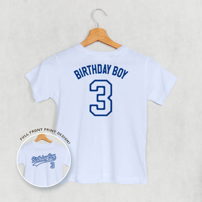 Birthday Boy Varsity #3 (Kids Back Print)