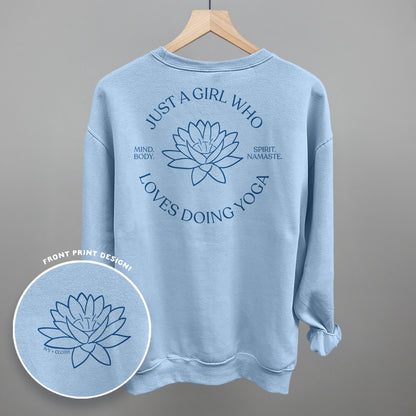 Just A Girl Who Loves Doing Yoga (Back Print)