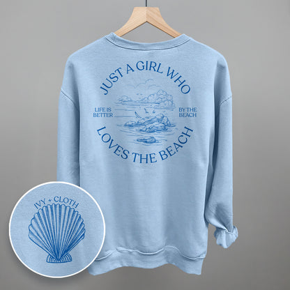 Just A Girl Who Loves The Beach (Back Print)