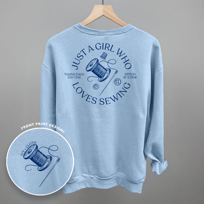 Just A Girl Who Loves Sewing (Back Print)