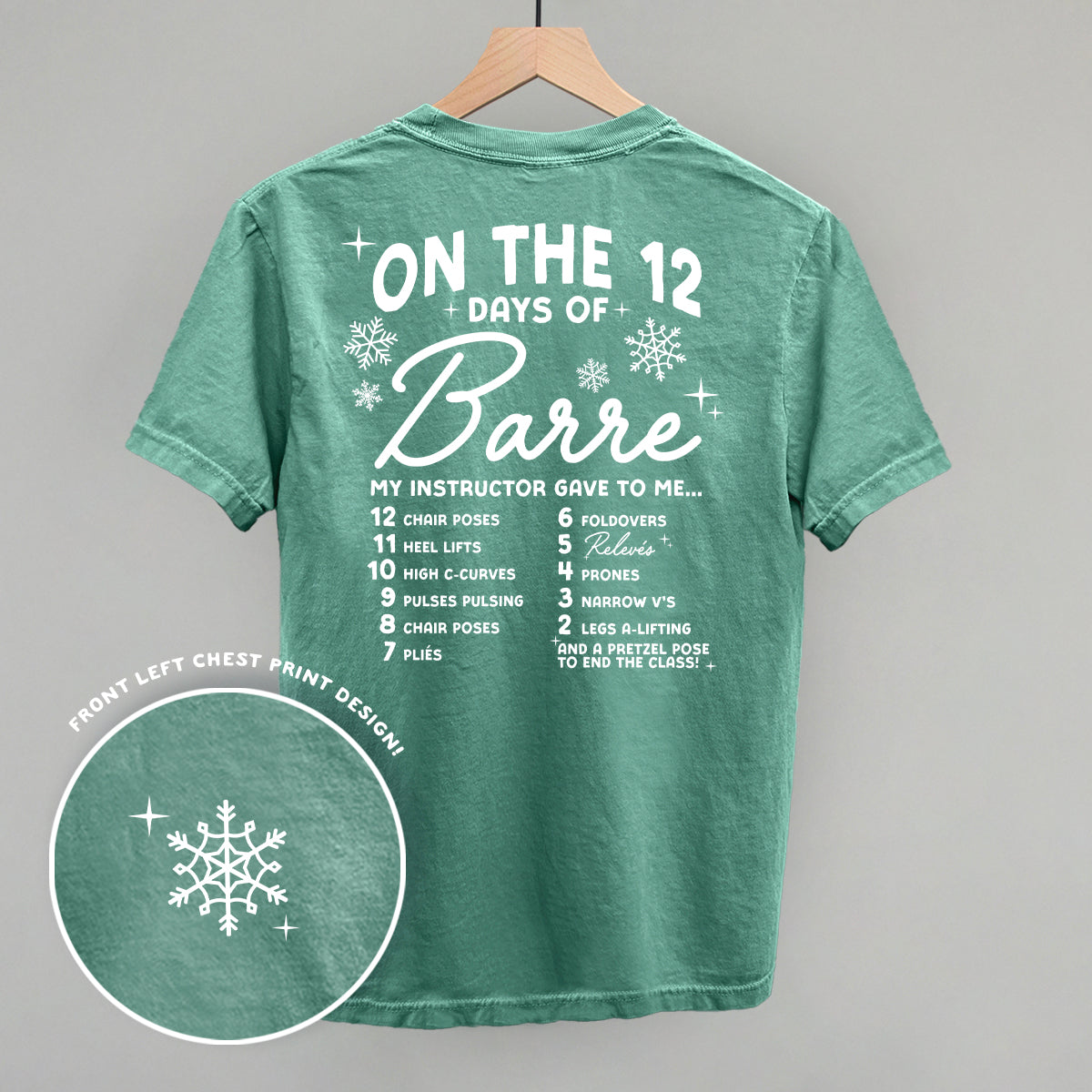 12 Days Of Barre (Back Print)