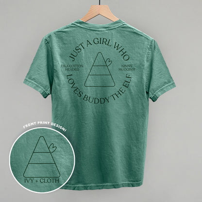 Just A Girl Who Loves Buddy The Elf (Back Print)