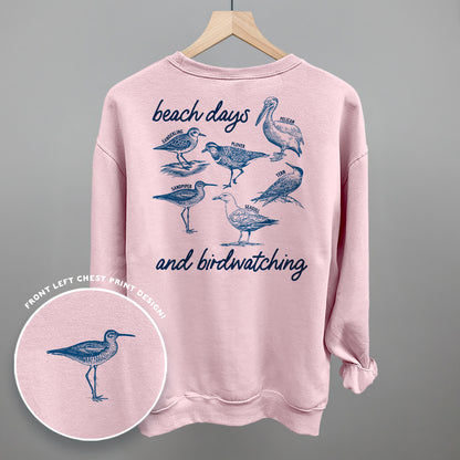 Beach Days And Birdwatching (Back Print)