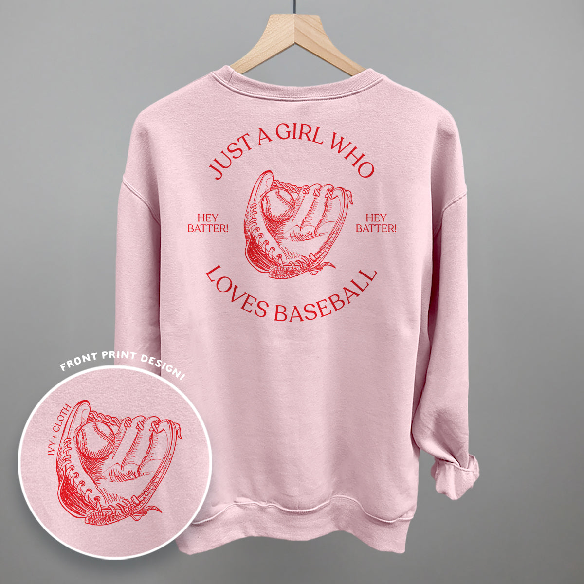 Just A Girl Who Loves Baseball (Back Print)