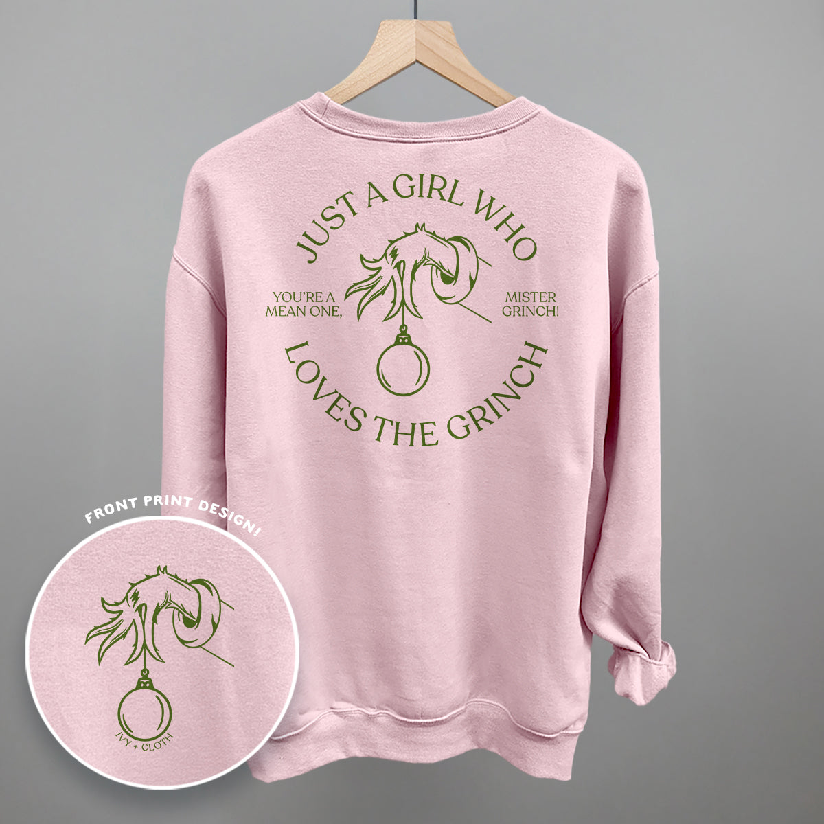 Just A Girl Who Loves The Grinch (Back Print)