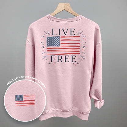 Live Free Flag (Back Print)