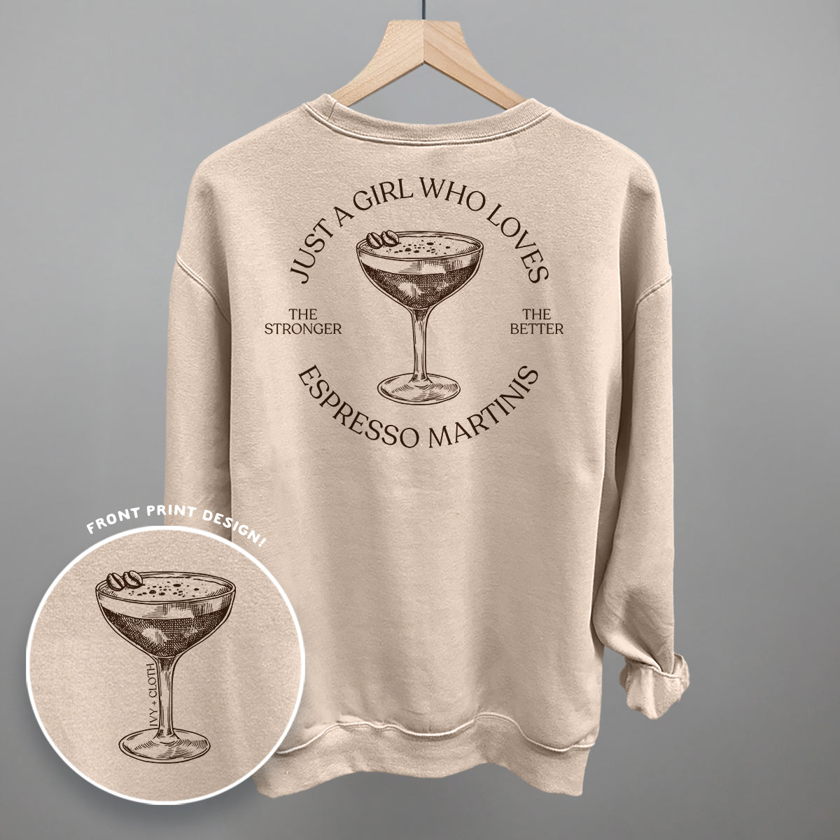 Just A Girl Who Loves Espresso Martinis (Back Print)