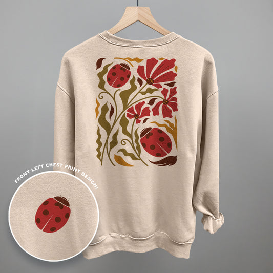 Ladybugs And Leaves (Back Print)