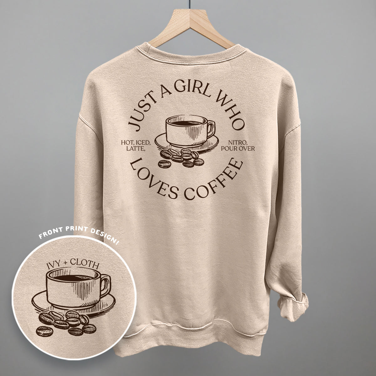 Just A Girl Who Loves Coffee (Back Print)