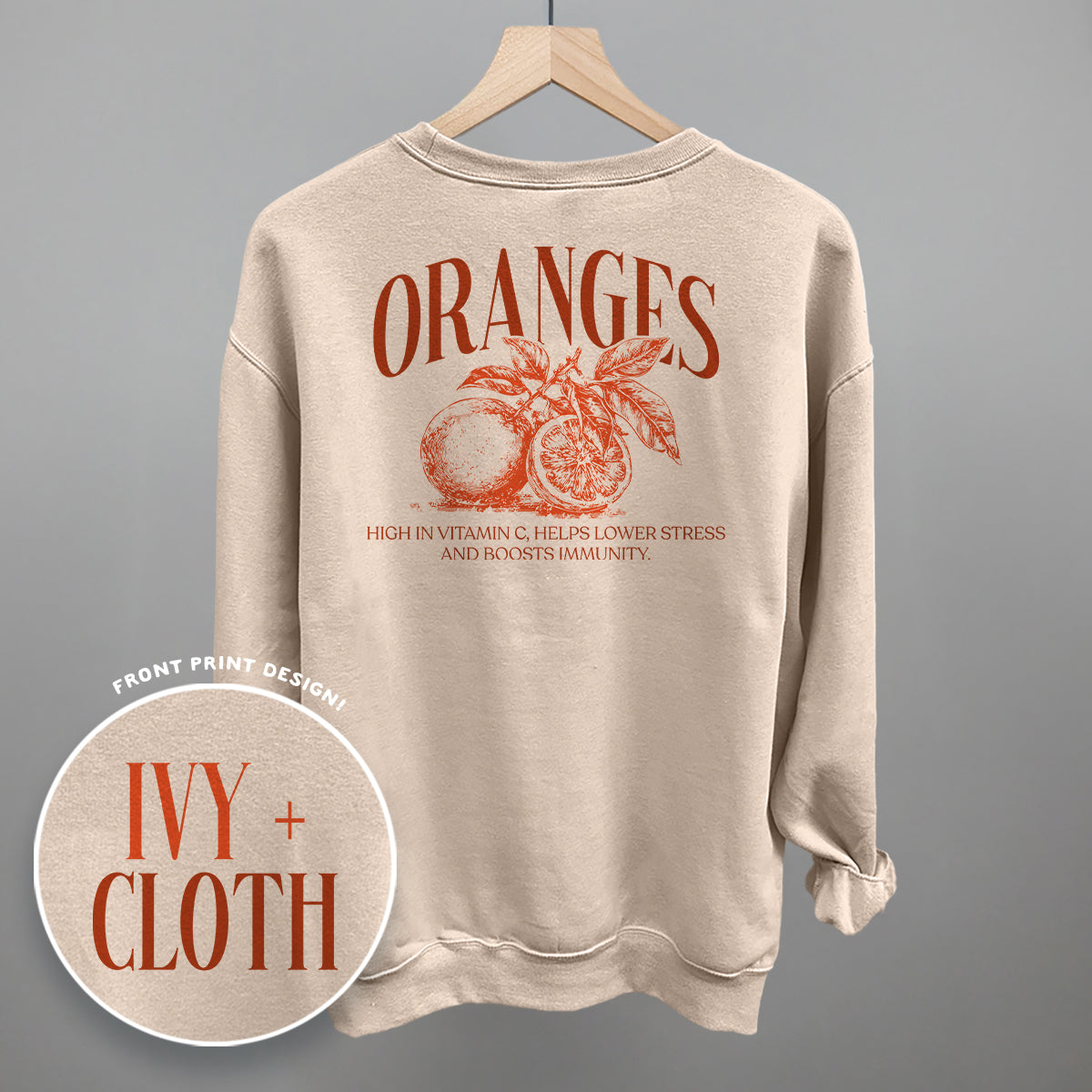 Orange Wellness (Back Print)