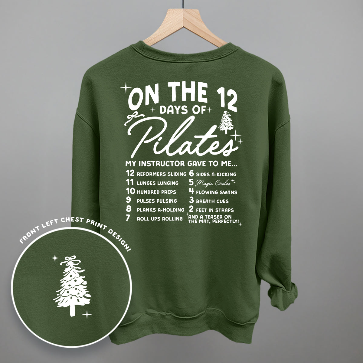 12 Days Of Pilates (Back Print)