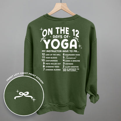 12 Days Of Yoga (Back Print)