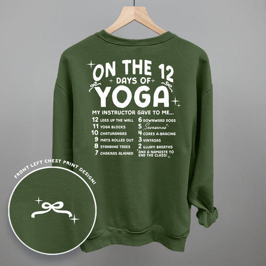 12 Days Of Yoga (Back Print)