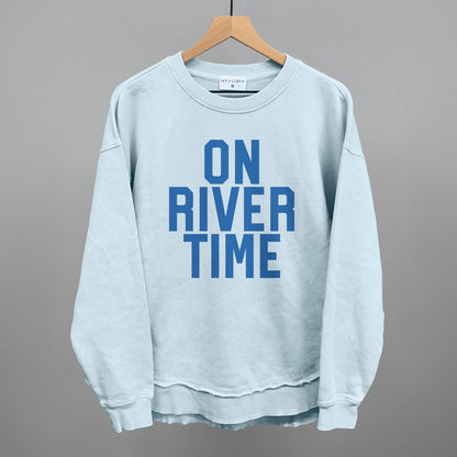 On River Time Block Letters
