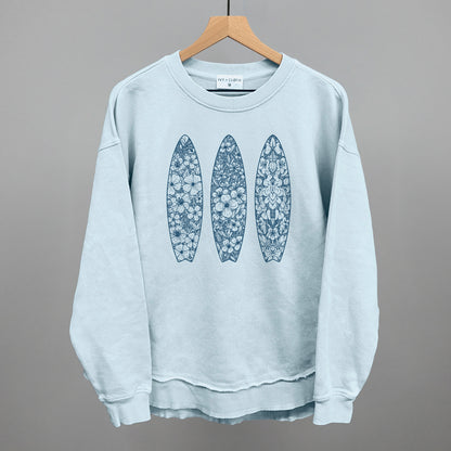 Blue Floral Surfboards