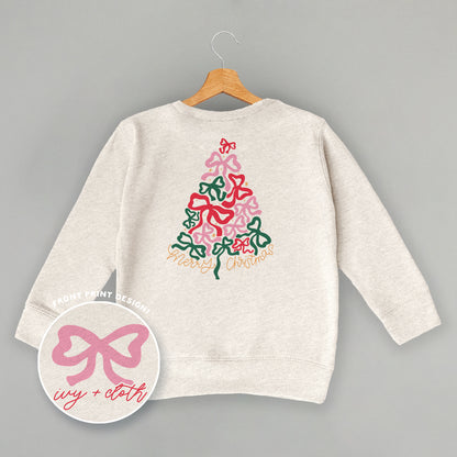 Merry Christmas Bow Tree (Kids Back Print)
