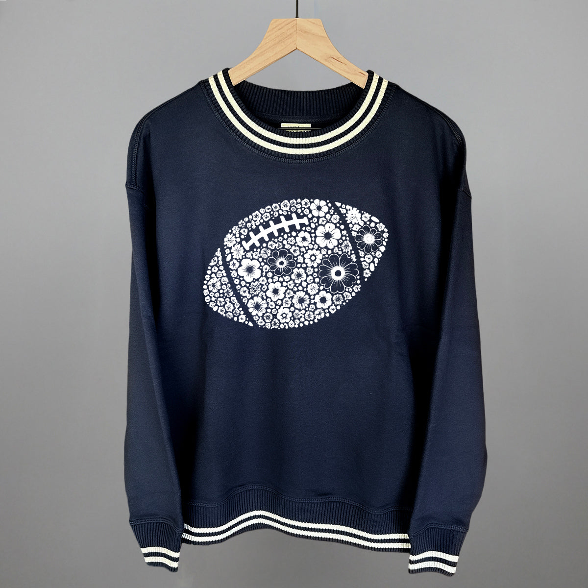 Floral Football White