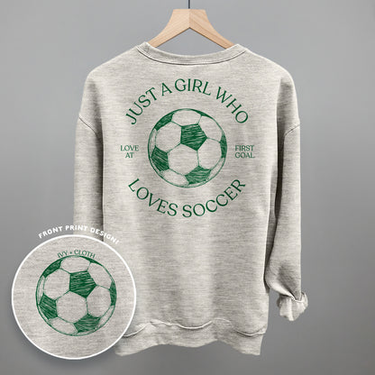 Just A Girl Who Loves Soccer (Back Print)