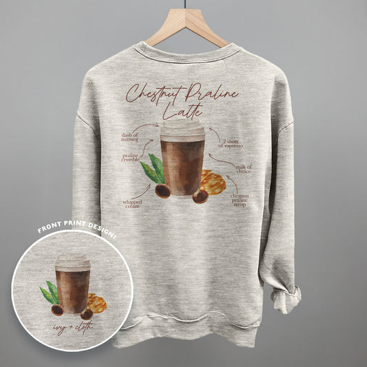 Chestnut Praline Latte Recipe (Back Print)