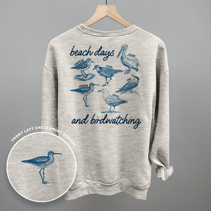 Beach Days And Birdwatching (Back Print)