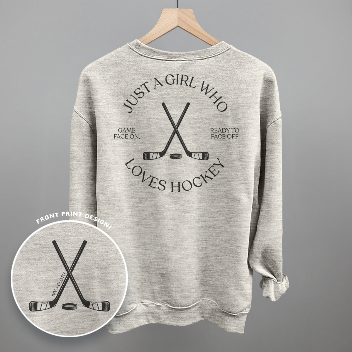 Just A Girl Who Loves Hockey (Back Print)