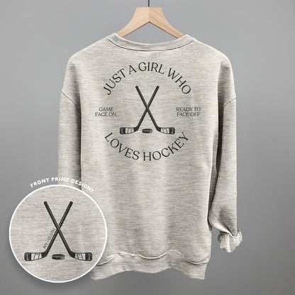 Just A Girl Who Loves Hockey (Back Print)