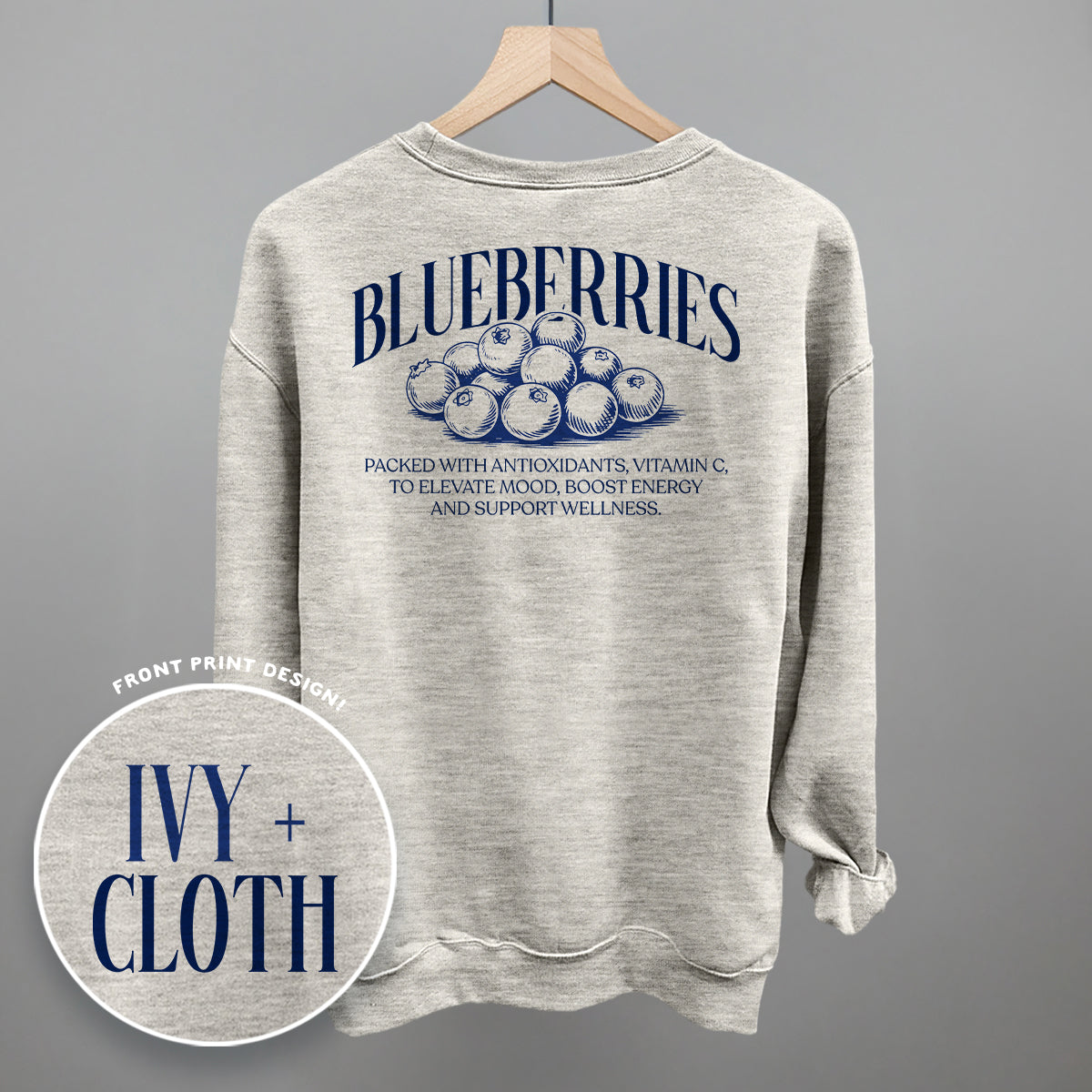 Blueberry Wellness (Back Print)