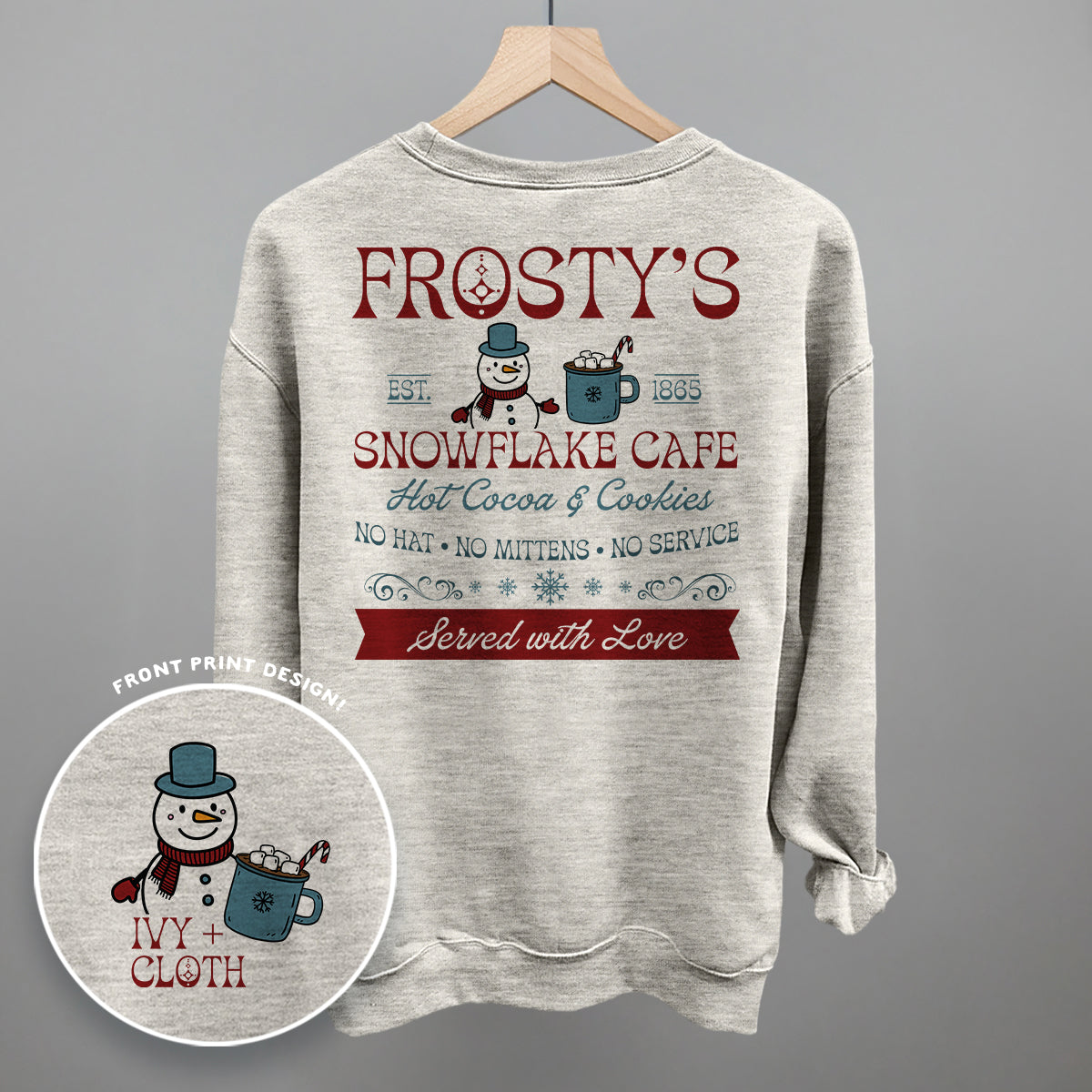 Frosty's Snowflake Cafe (Back Print))