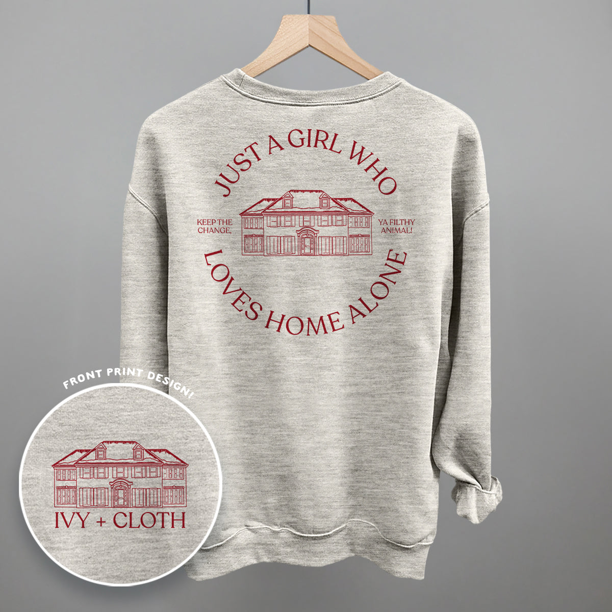 Just A Girl Who Loves Home Alone (Back Print)
