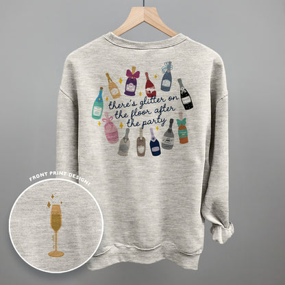 Glitter Champagne Bottles Doodle (Back Print)