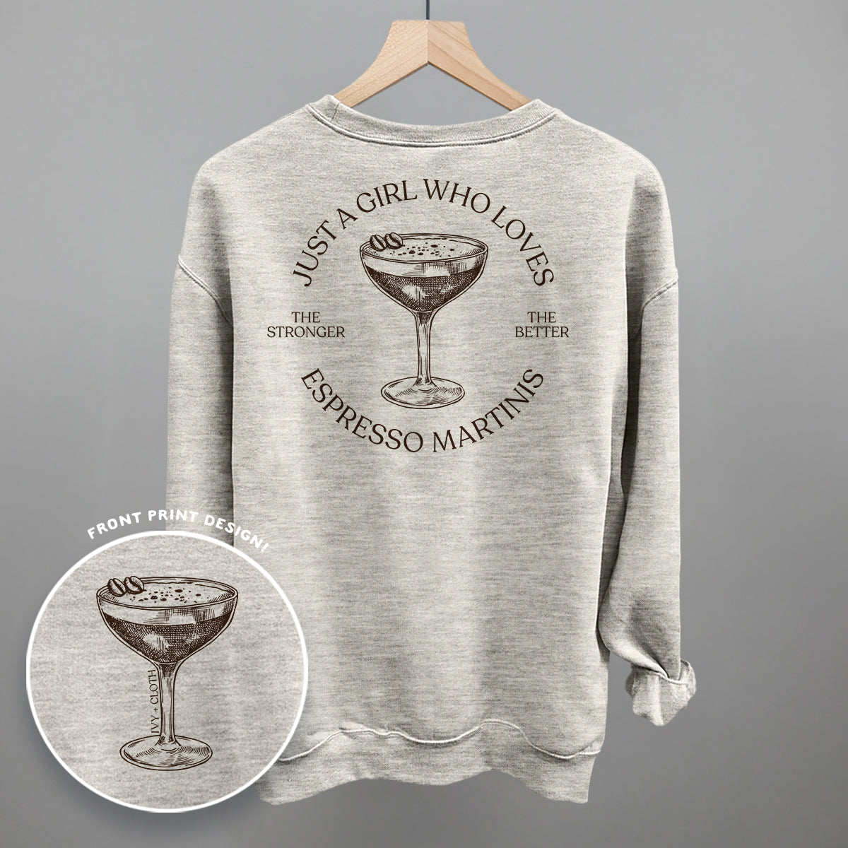 Just A Girl Who Loves Espresso Martinis (Back Print)