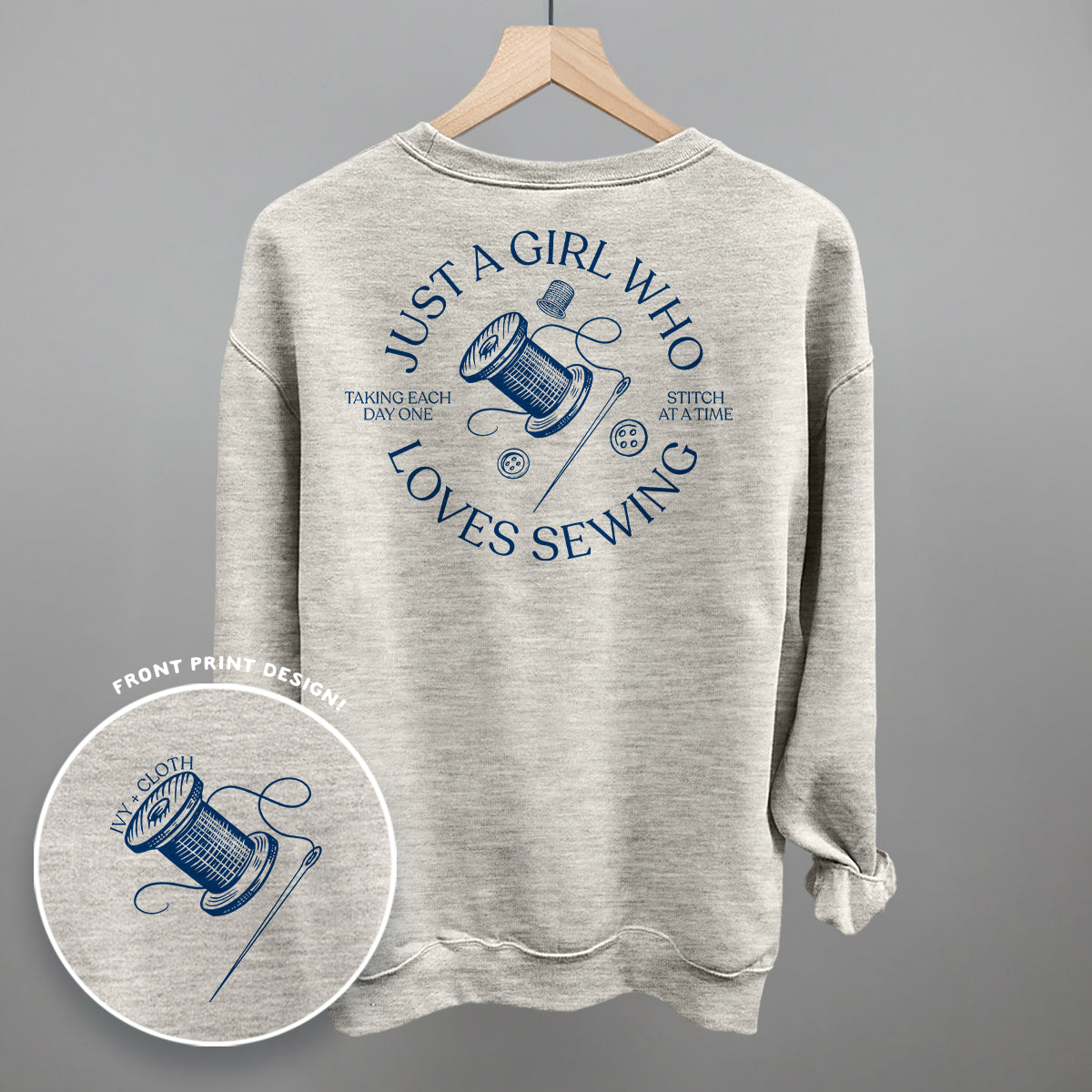 Just A Girl Who Loves Sewing (Back Print)